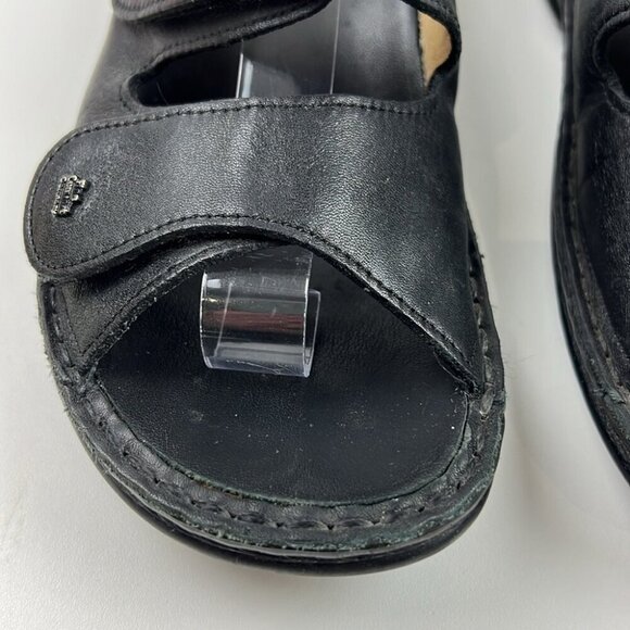 Finn Comfort Women's Black leather Sansibar Sandals Size 39 - Picture 3 of 12